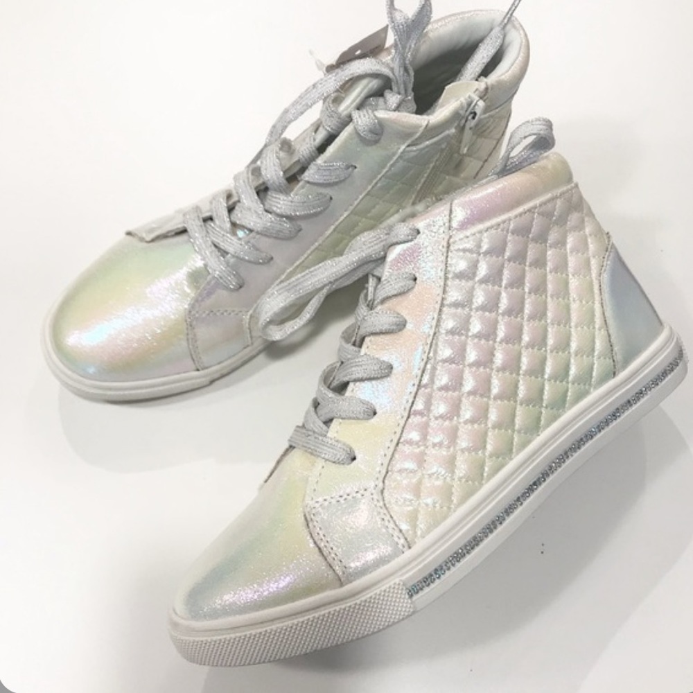 Justice Quilted Holographic High Tops
